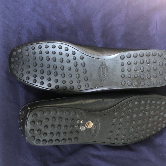 Tods Authentic Black Loafers Sz 7A main image 8